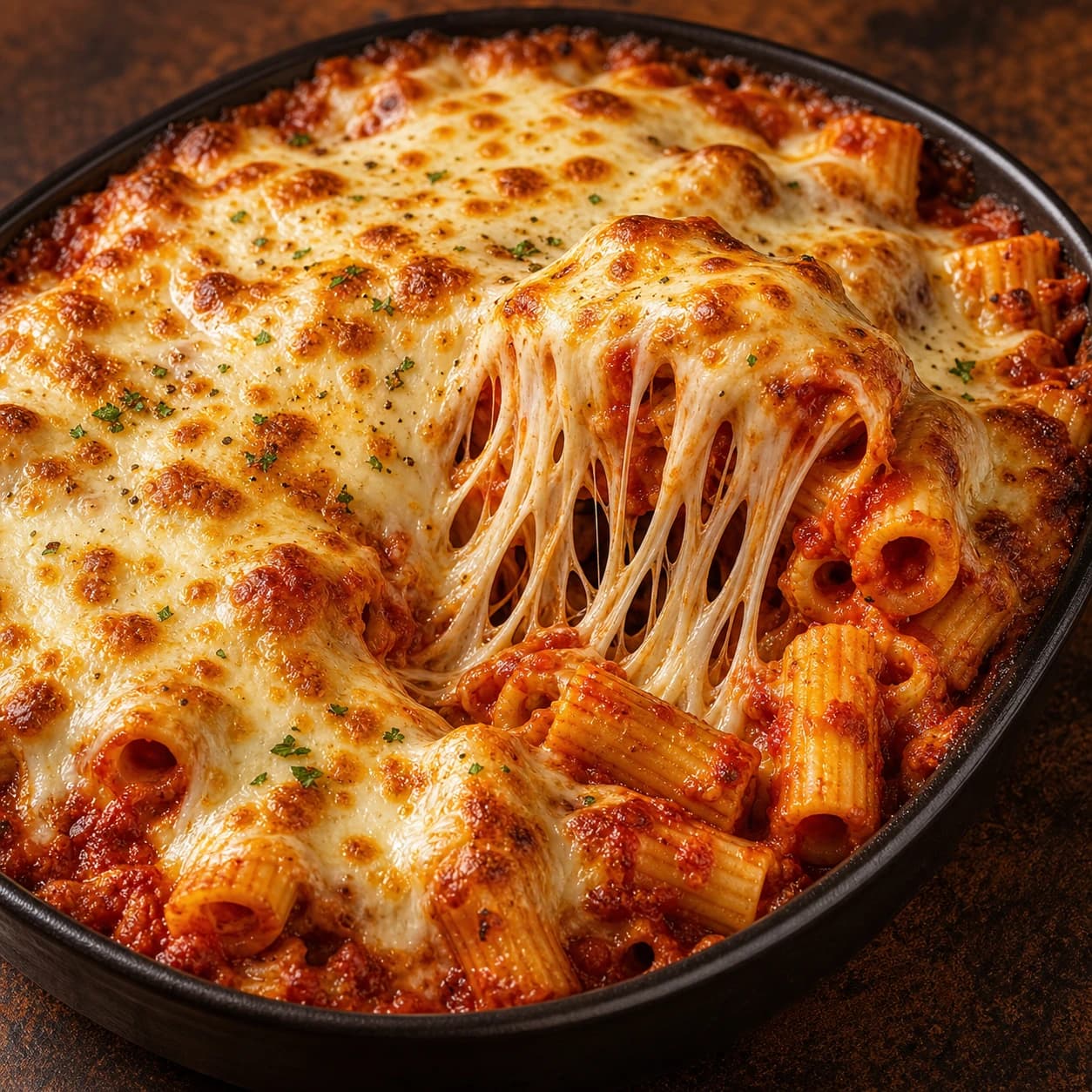 Cheese Fog Baked Rigatoni