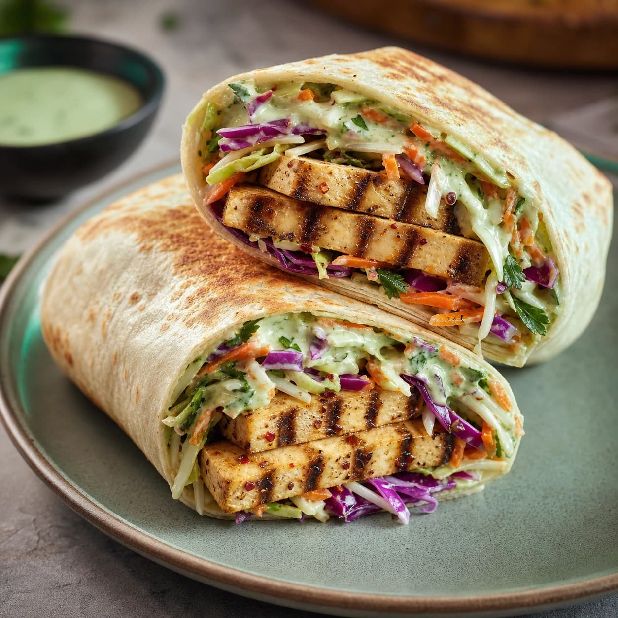 Grilled Tofu Wrap