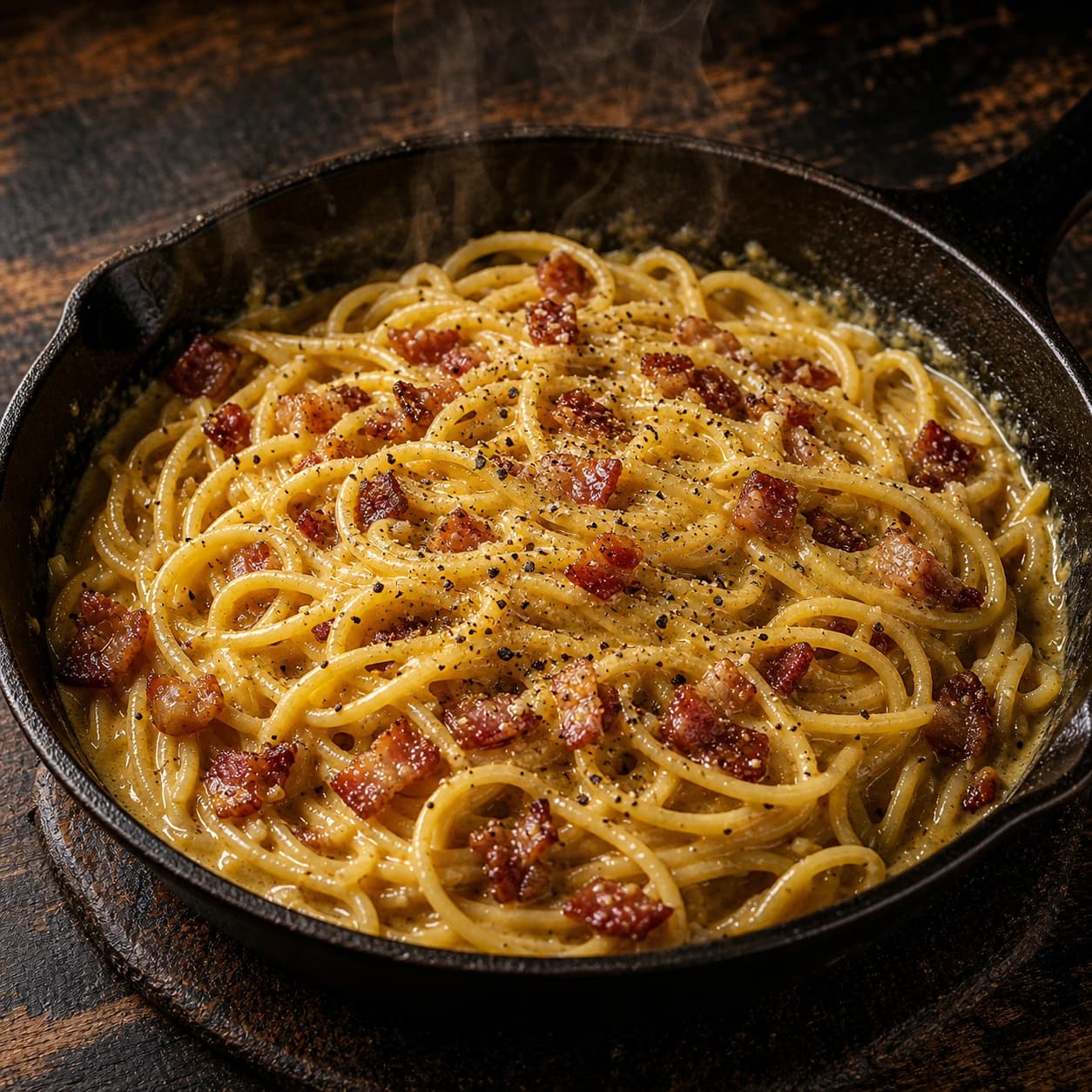 Nightcap Smoky Carbonara Skillet