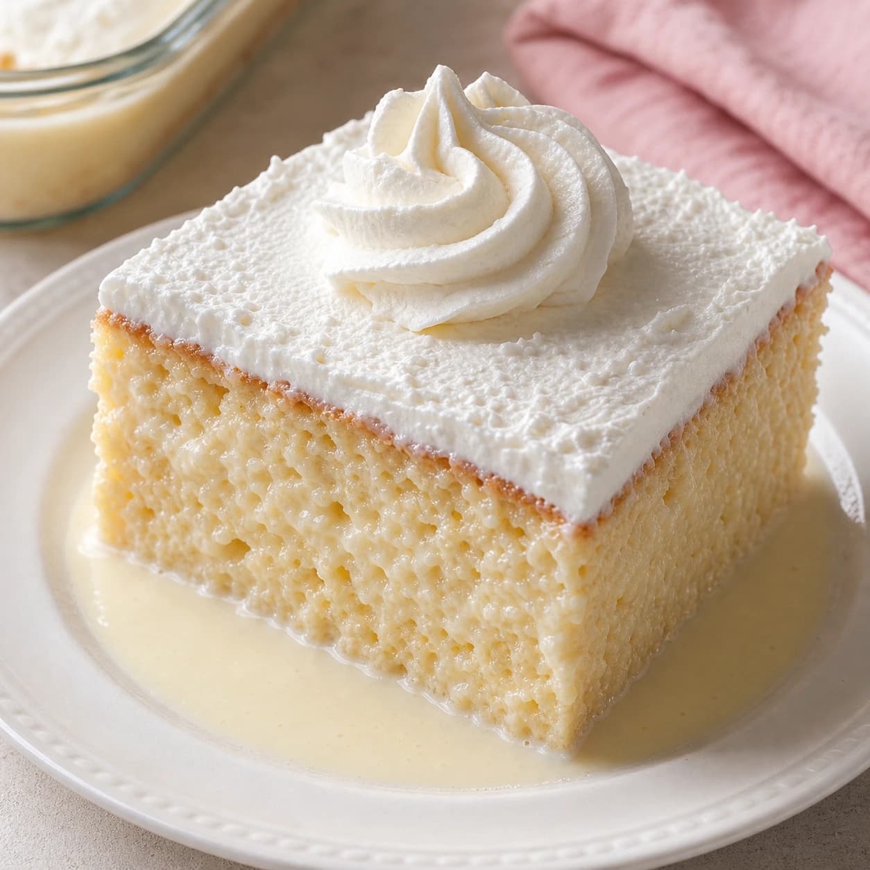 Pixelated Tres Leches Cake