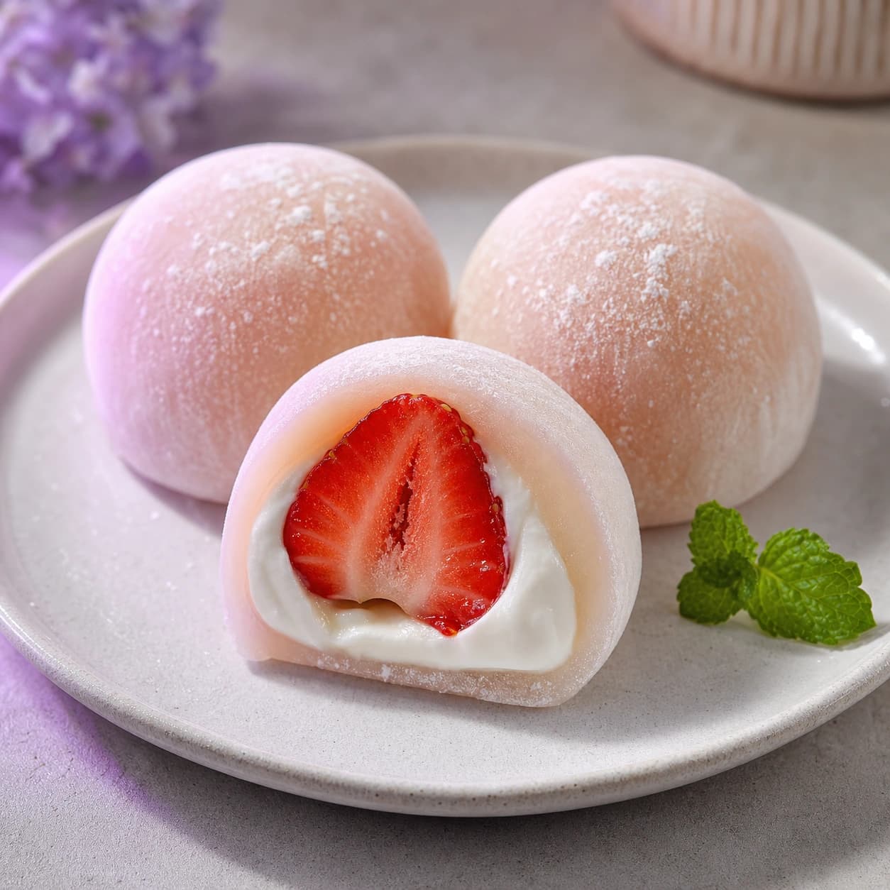 Static Strawberry Mochi